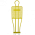 Junior Pro Free Kick Mannequin Yellow